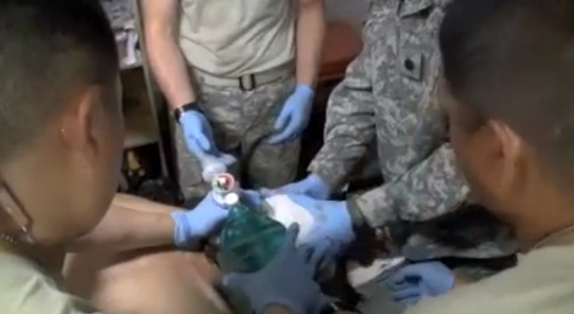 Three Critically Wounded- Combat Aid Station Clip 2
